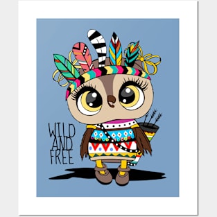 owl cute Posters and Art